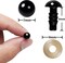 600-Piece 7mm Black Plastic Safety Eyes with Washers – Perfect for Crochet Dolls, Amigurumi & DIY Plush Crafts